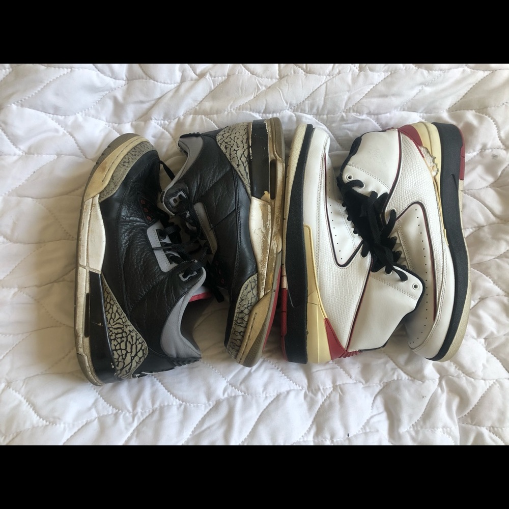 Beater Lot Jordan 2 & 3 black cement